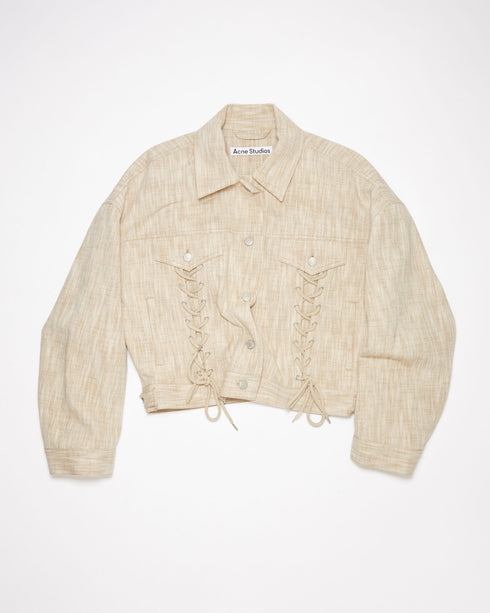 Cotton-Wool Cropped Jacket
