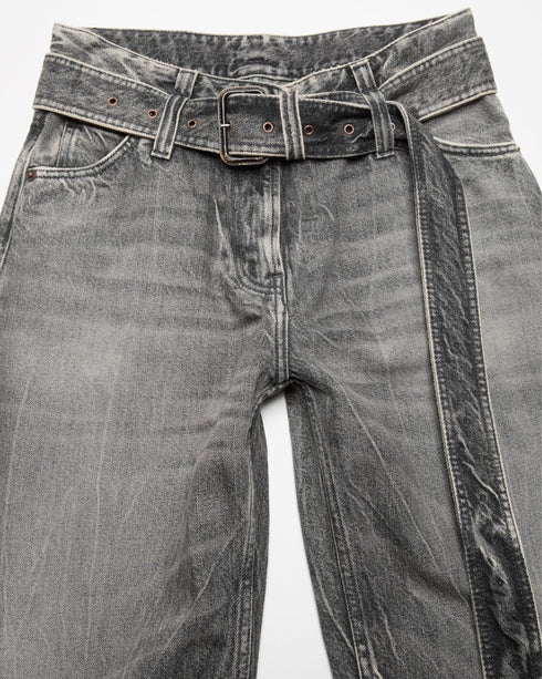 Belted Jeans