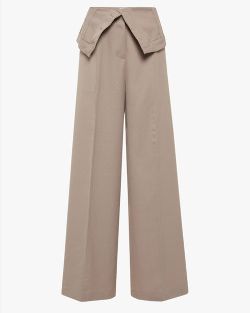 Foldover Suiting Trouser