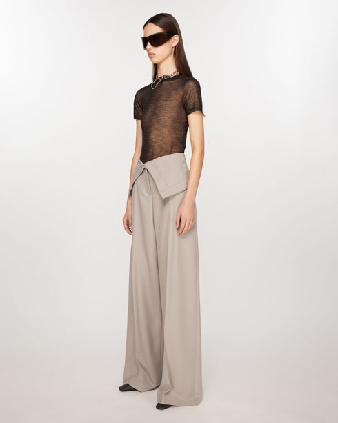 Foldover Suiting Trouser