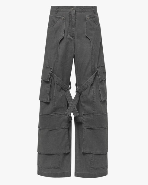 Coated Canvas Cargo Trouser