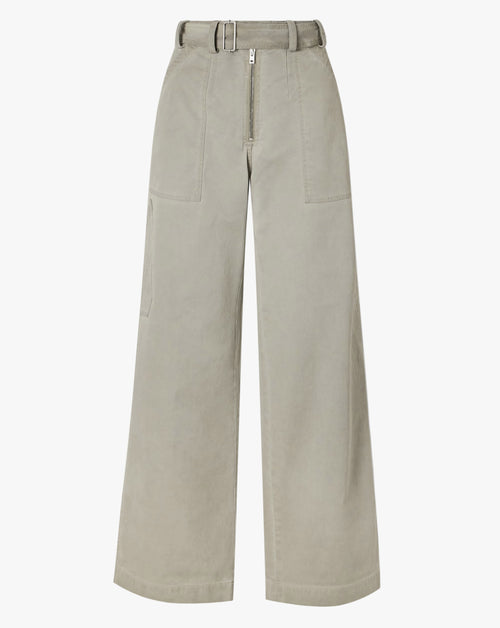 Twill Belted Trouser