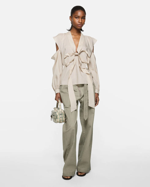 Twill Belted Trouser