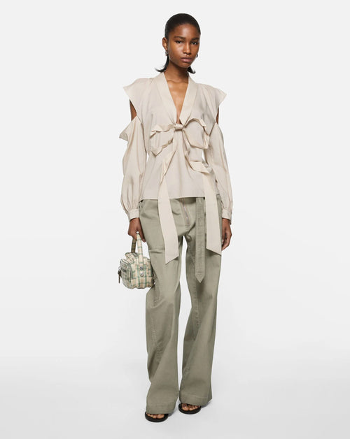 Twill Belted Trouser