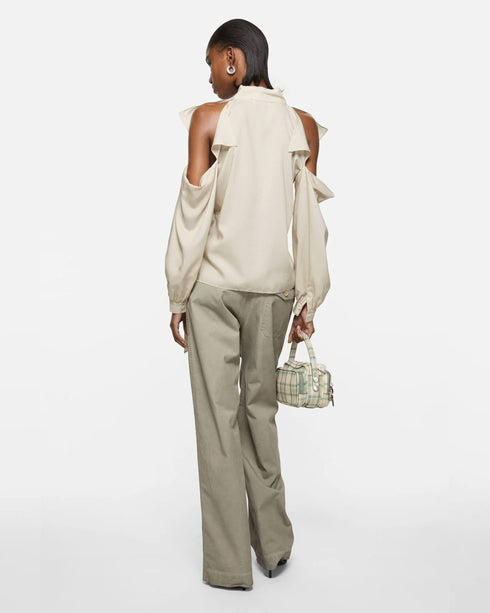 Twill Belted Trouser