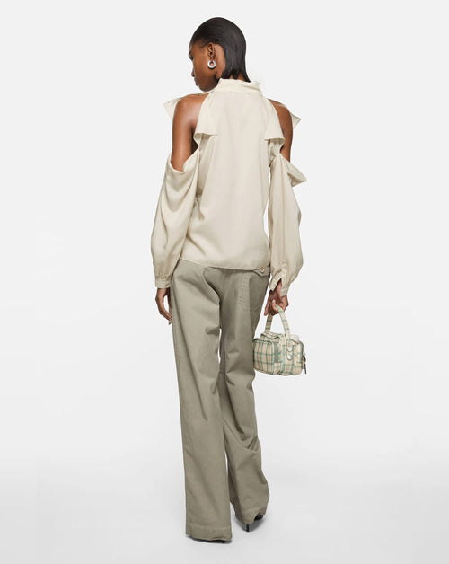 Twill Belted Trouser
