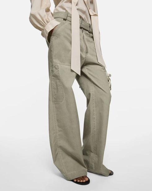 Twill Belted Trouser