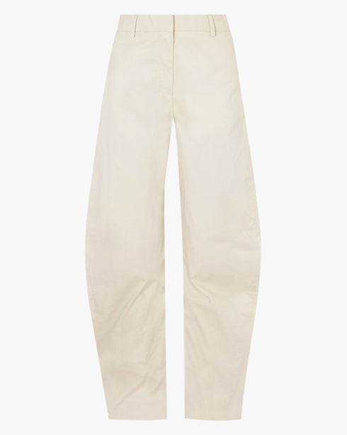 Curved Cotton Twill Pant
