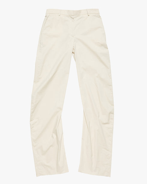 Curved Cotton Twill Pant