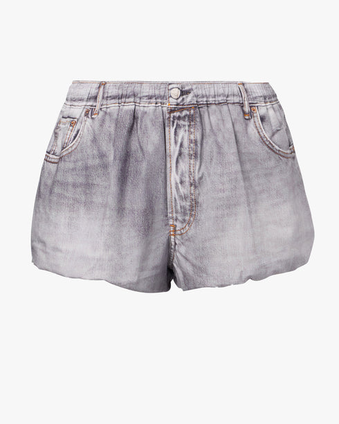 Printed Puff Shorts
