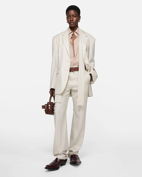 Wool Pinstripe Trouser