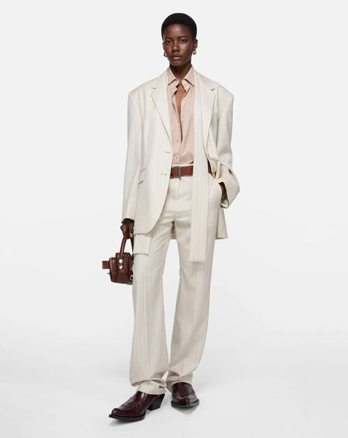 Wool Pinstripe Trouser