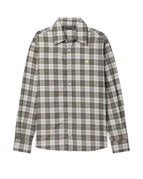 Flannel Check Face Shirt