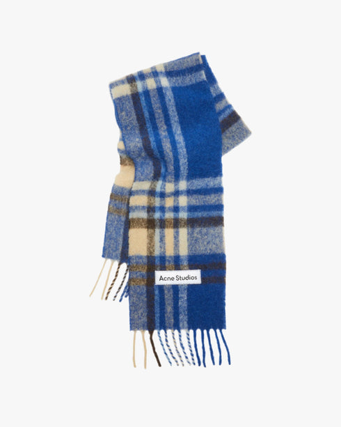 Mohair Tartan Blanket Scarf