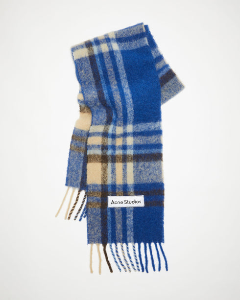 Mohair Tartan Blanket Scarf