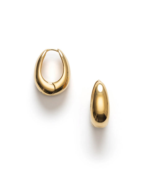 Golden Curve Hoops - Bold