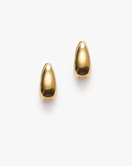 Golden Curve Hoops - Petite