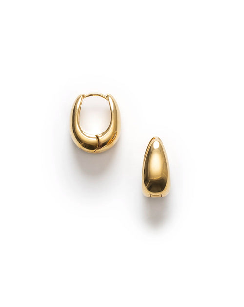 Golden Curve Hoops - Petite