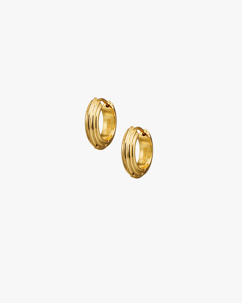 Golden Deco Hoops Petit