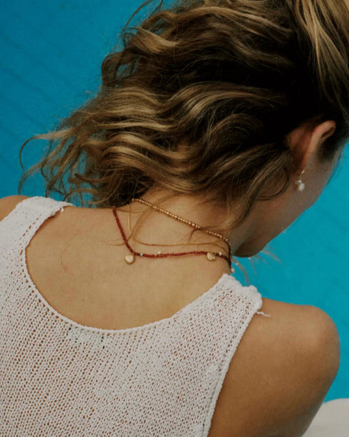 Maroon Harmony Necklace