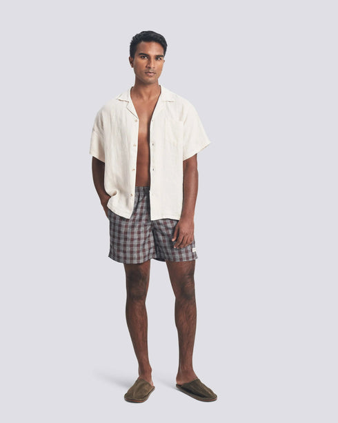 Amethyst Tartan Swim Short