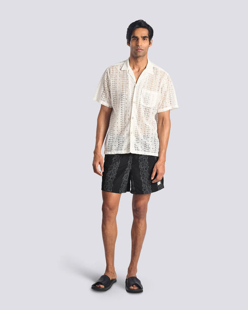 Black Fiesta Swim Short