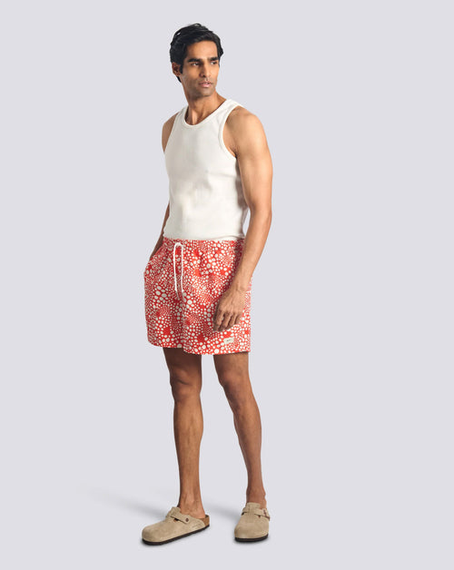 Strawberry Speckle Swim Short