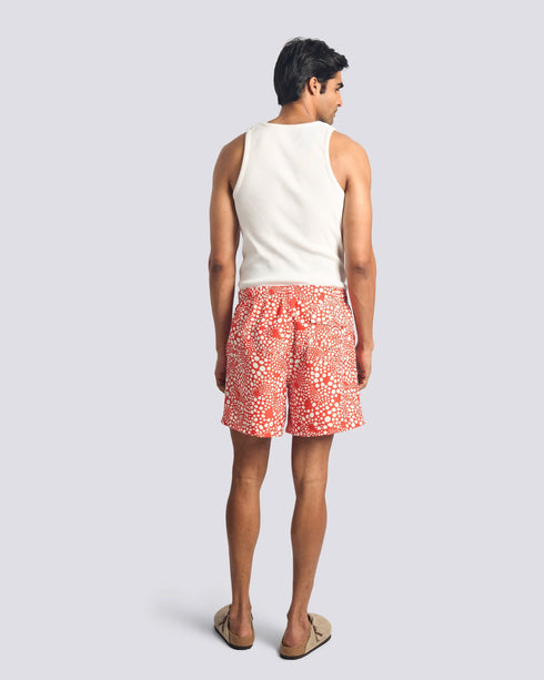 Strawberry Speckle Swim Short