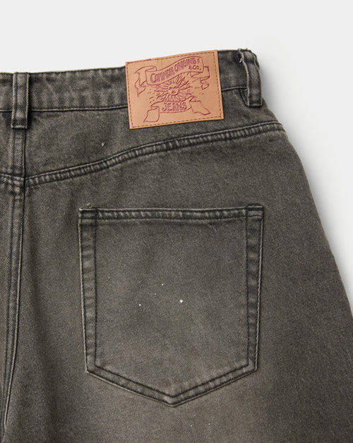 Back Side Washed Brown Jeans