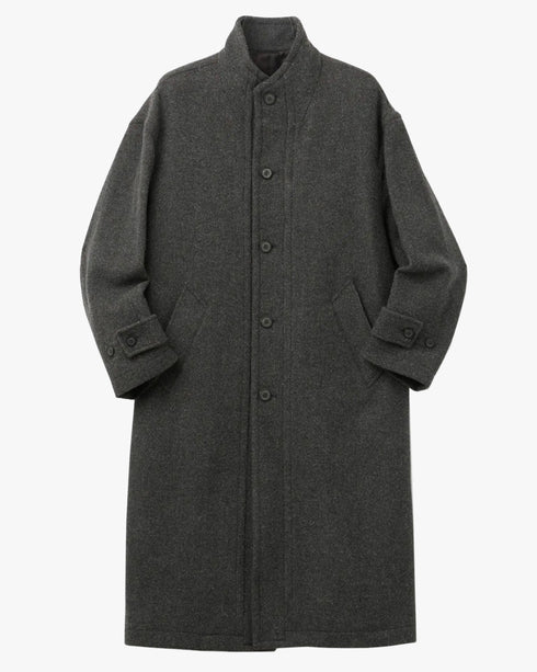 Cashmere Blend High Neck Coat
