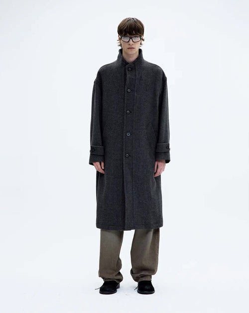 Cashmere Blend High Neck Coat
