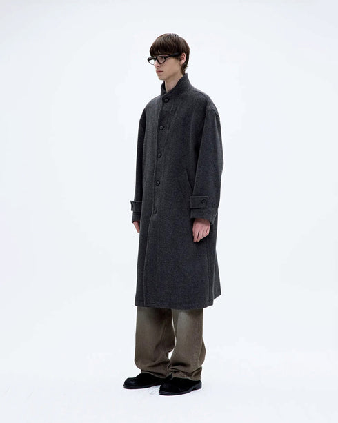 Cashmere Blend High Neck Coat