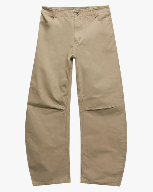 Deep Curved Washed Cotton Pant