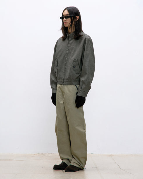 Deep Curved Washed Cotton Pant