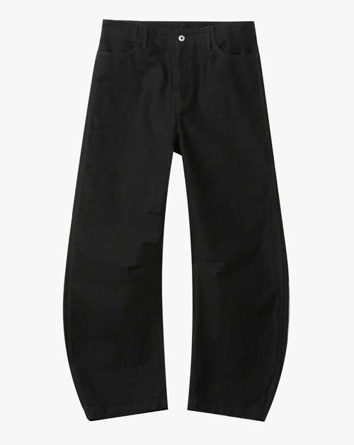 Deep Curved Jumbo Washed Pants