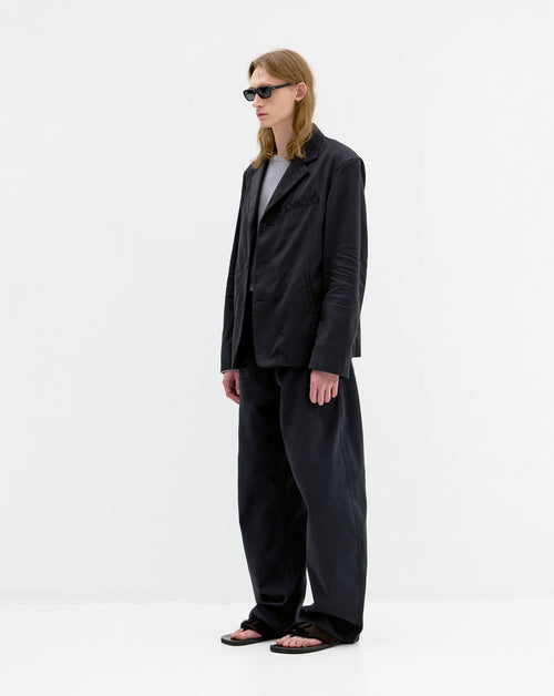 Deep Curved Jumbo Washed Pants