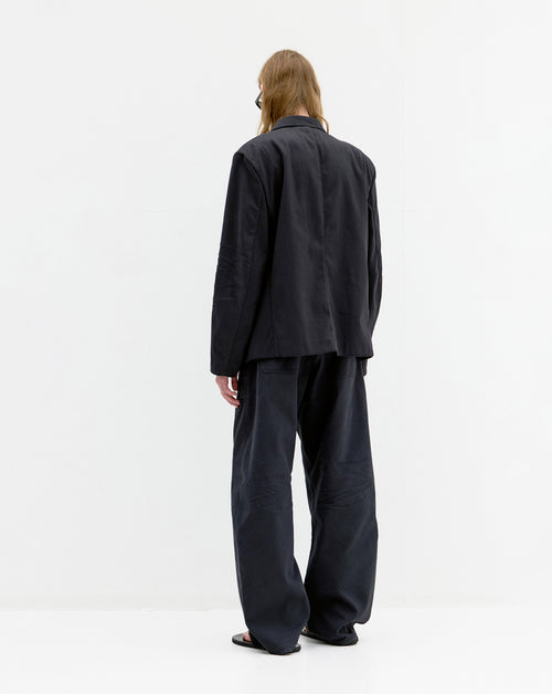 Deep Curved Jumbo Washed Pants