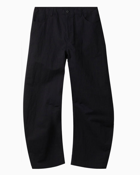 Deep Curved Cotton Blend Pants