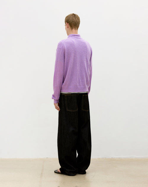 Indigo Blue Washed Baggy Fit Jeans