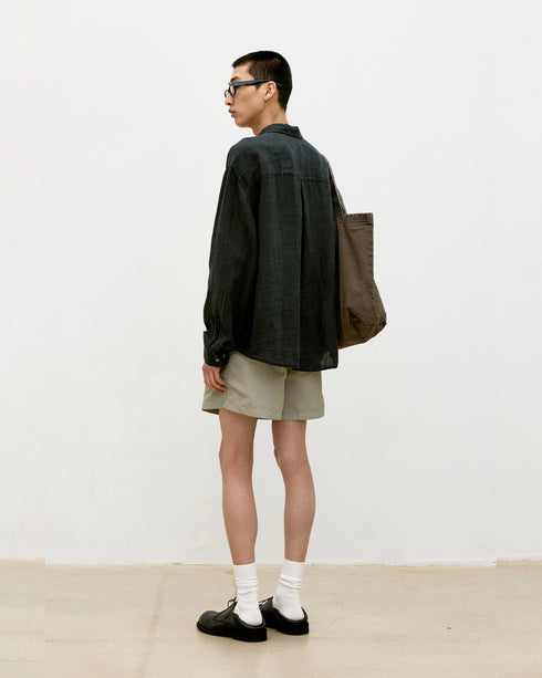Linen Dyed Oversized Shirt