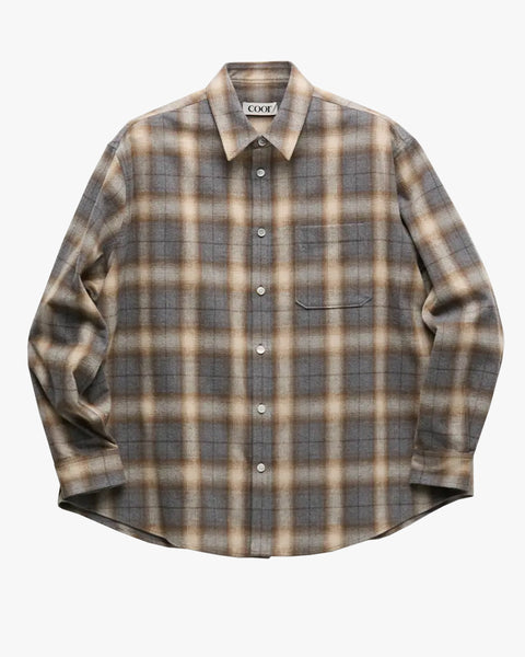 Ombre Flannel Checkered Shirt | COOR | WORKSHOP Ombre Flannel Checkered Shirt | COOR | WORKSHOP