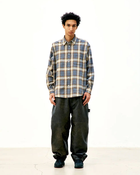 Ombre Flannel Checkered Shirt
