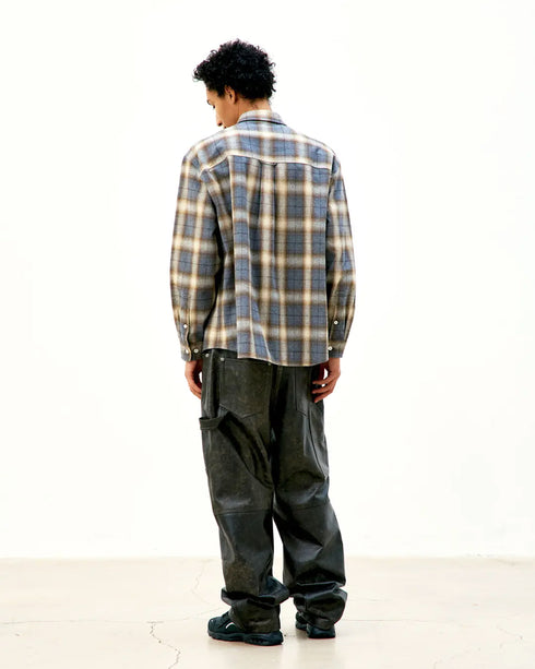 Ombre Flannel Checkered Shirt