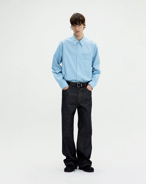 Pinstripe Pointed Shirt