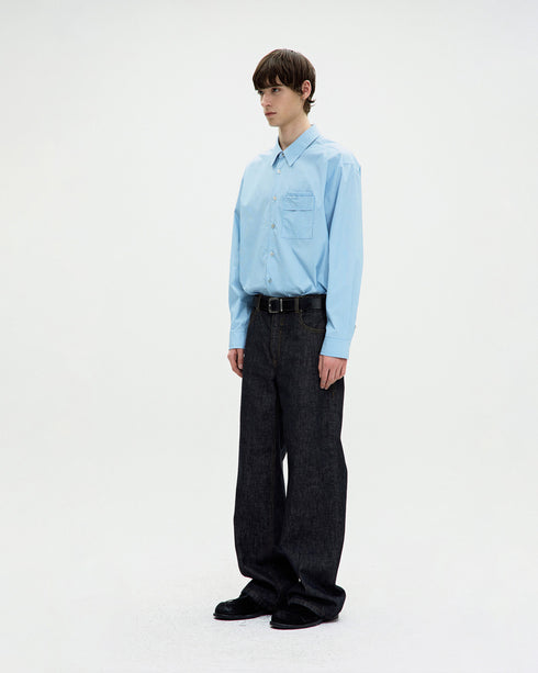 Pinstripe Pointed Shirt