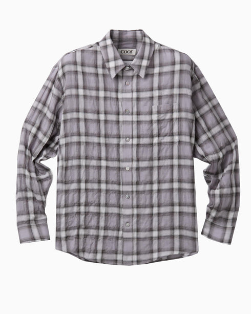 Seersucker Ombre Checkered Shirt