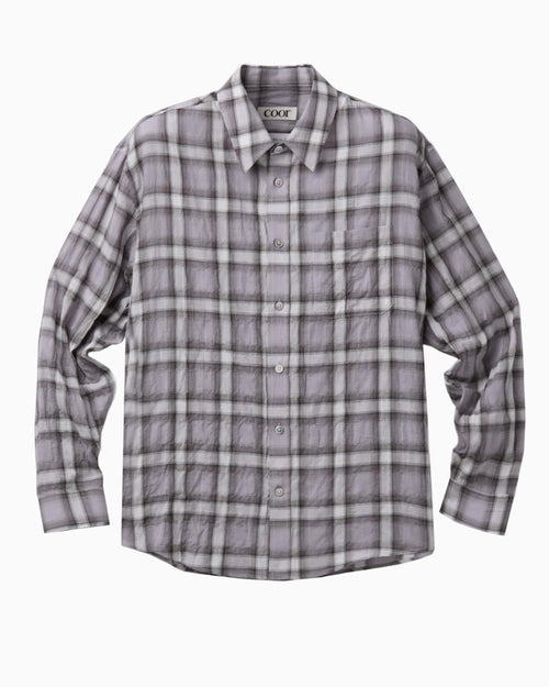Seersucker Ombre Checkered Shirt
