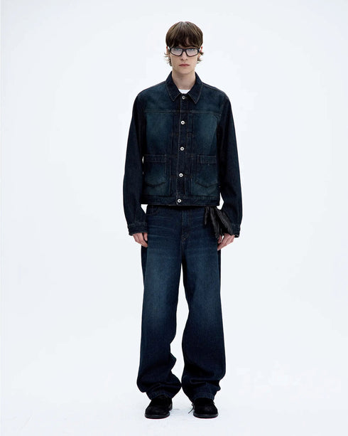 Twill Wash Brushed Jeans