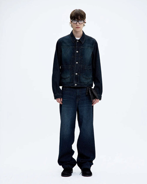 Twill Wash Brushed Jeans