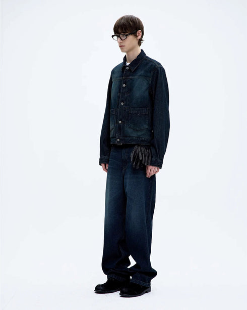 Twill Wash Brushed Jeans